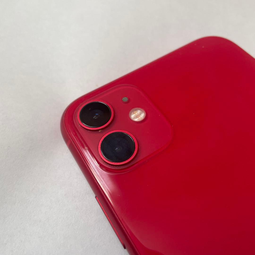 美品 iPhone11 64G レッド 中古 SIMフリー 初期化済