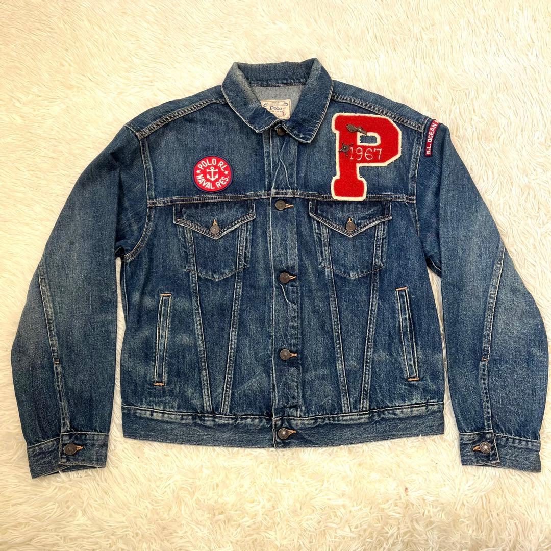 【激レア】Polo Ralph Lauren ワッペン Gジャン Lサイズ