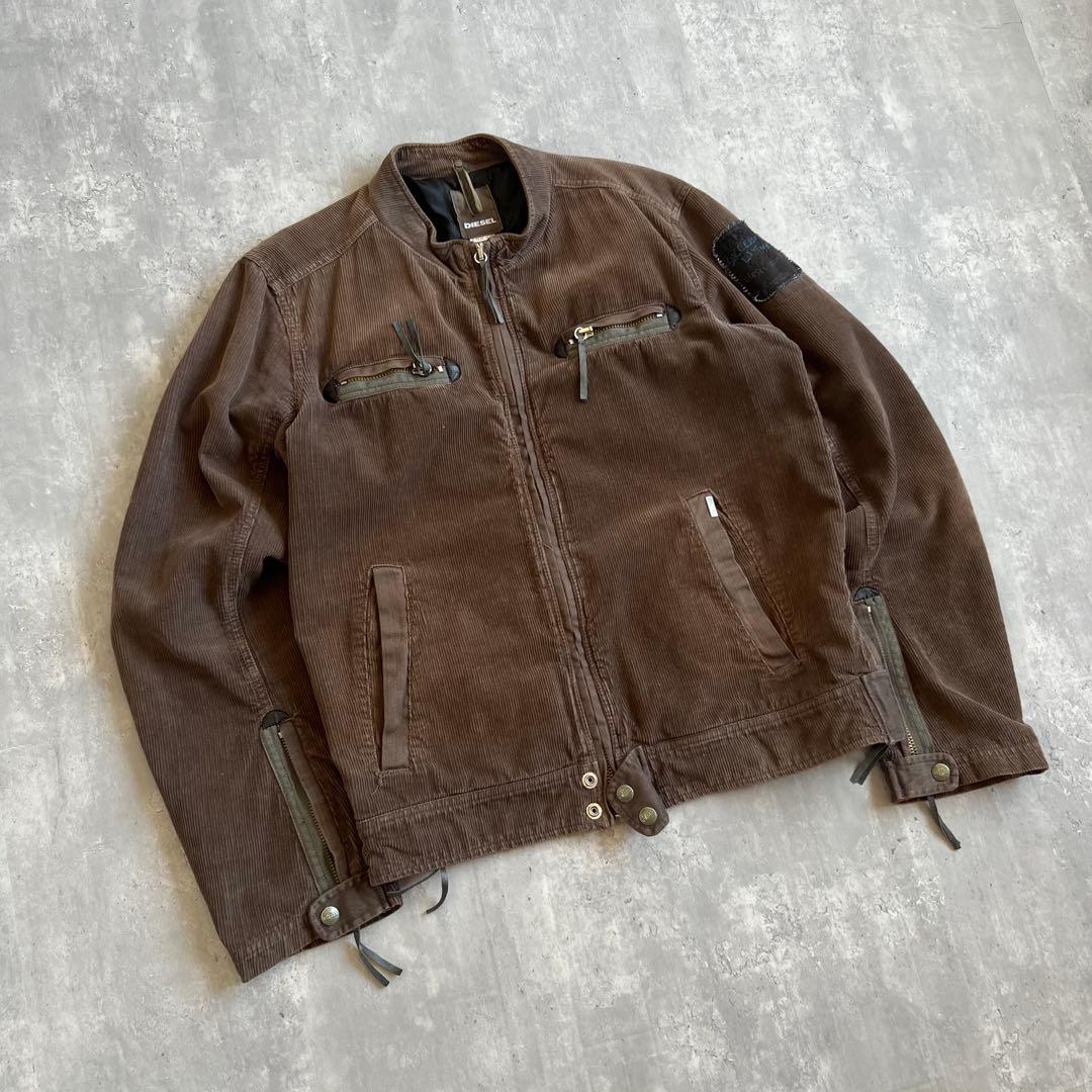 あわず様　00s　DIESEL　ディーゼル　太畝　コーデュロイジャケット