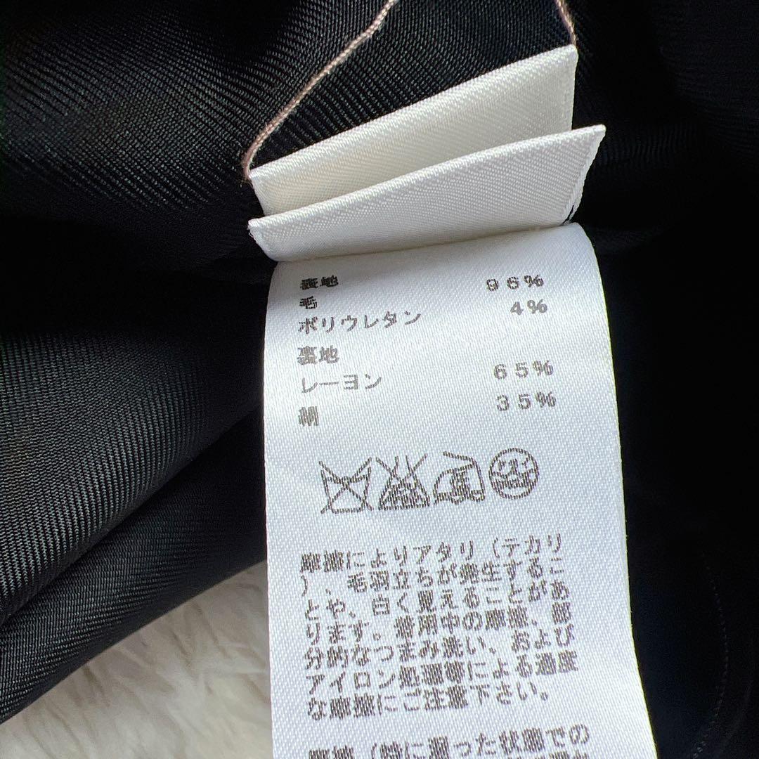 新品　 HERMES エルメス ブラック 刺繍　エレガント　ワンピース