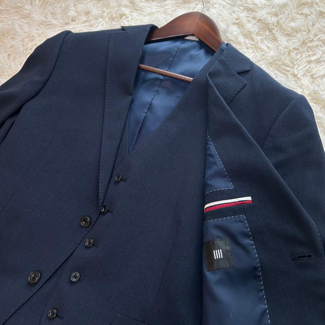 3ピース AB6 SUIT SELECT セットアップスーツ ネイビー