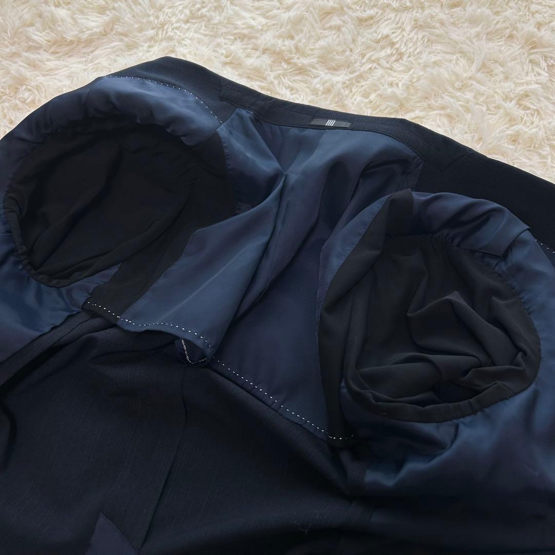 3ピース AB6 SUIT SELECT セットアップスーツ ネイビー