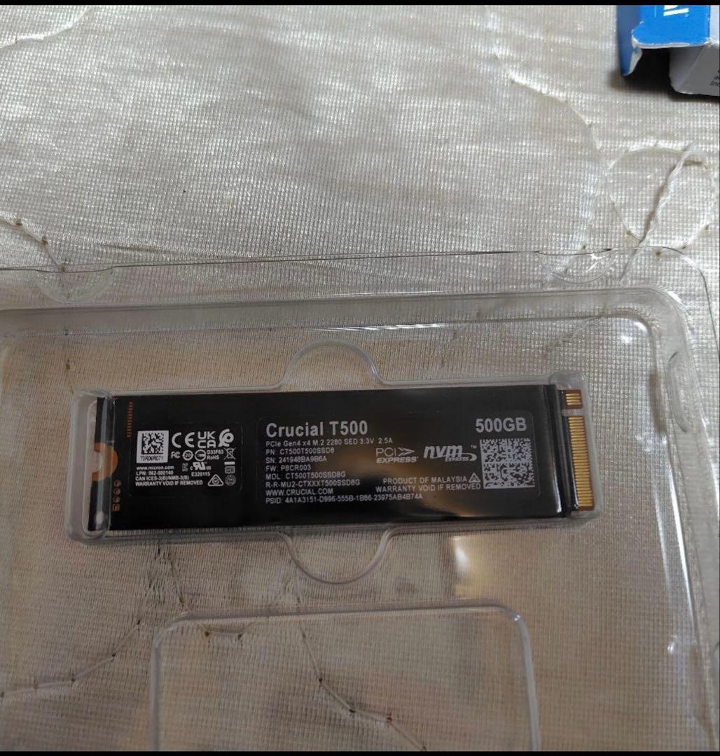 Crucial T500 500GB 内蔵型SSD