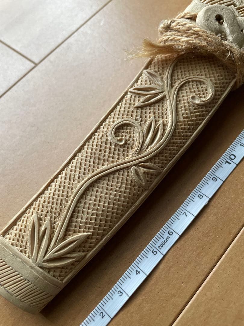 あやか【アイヌ】マキリ　レアな熊の彫刻デザイン入り