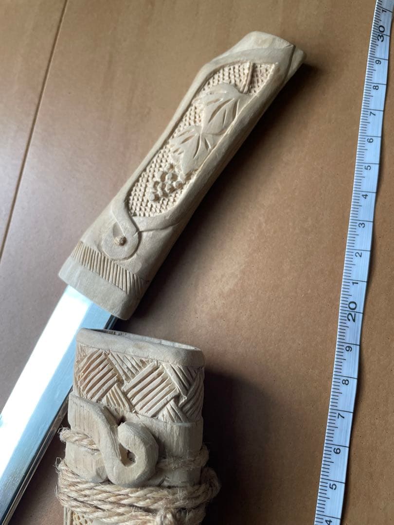 あやか【アイヌ】マキリ　レアな熊の彫刻デザイン入り