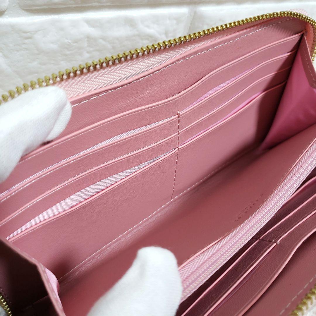 COACH コーチ 蝶々 バタフライ 花柄 ラウンドファスナー長財布 美品