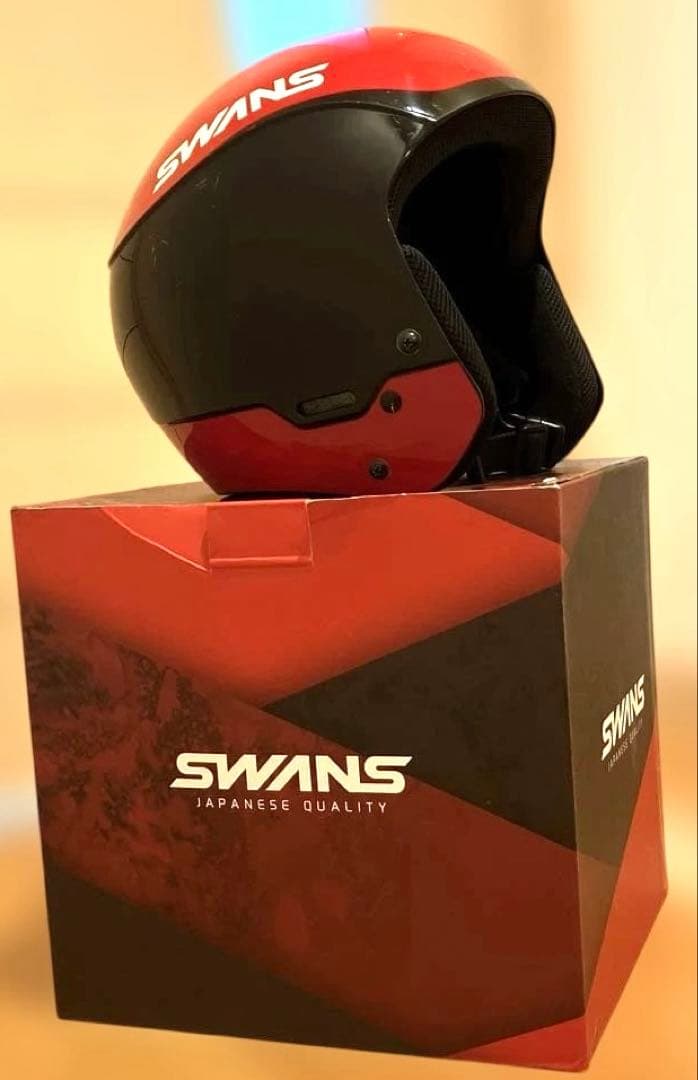 SWANS ヘルメット (FIS対応)とゴーグルとチンガードの3点セット