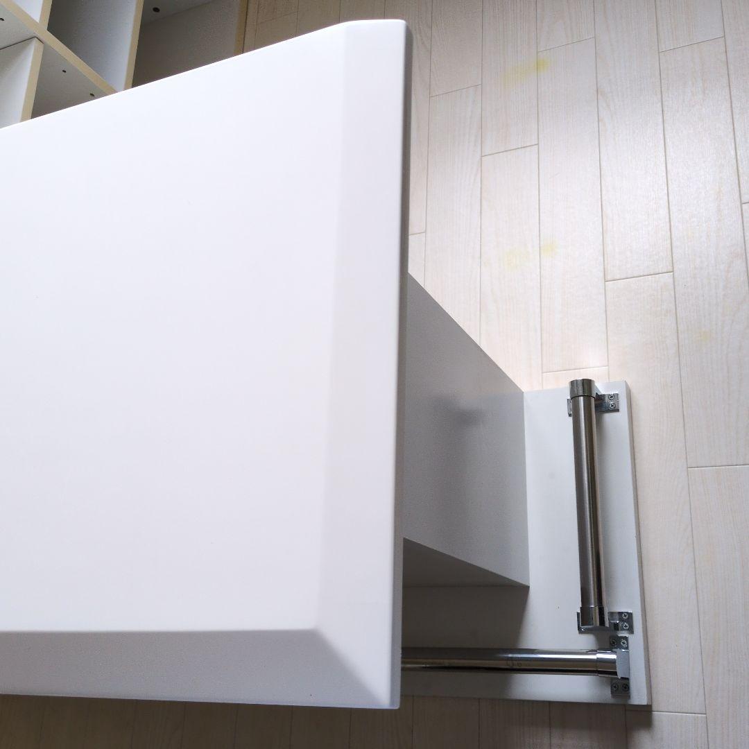 ホワイト L字型カウンターテーブル①のみ