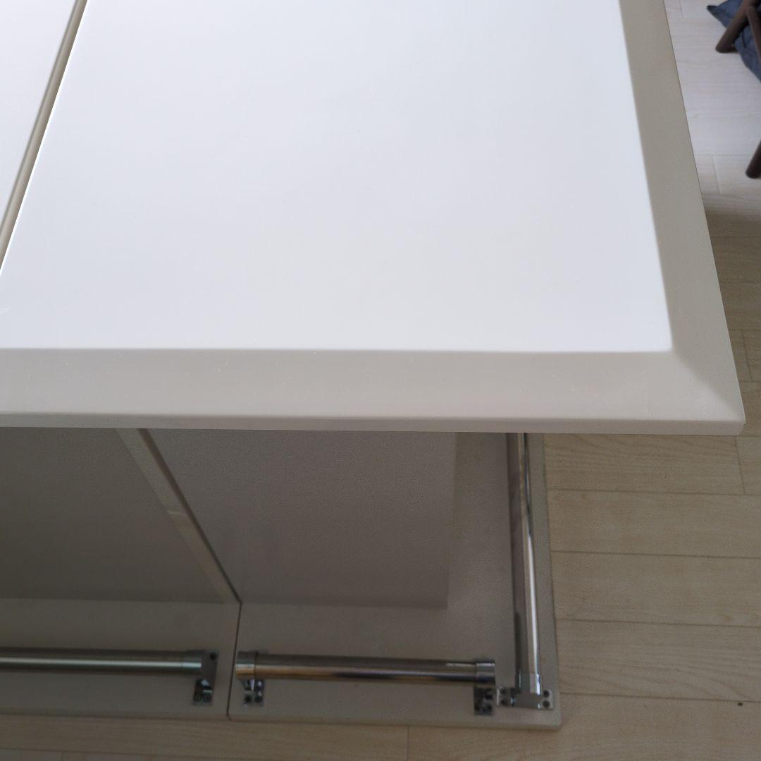 ホワイト L字型カウンターテーブル①のみ
