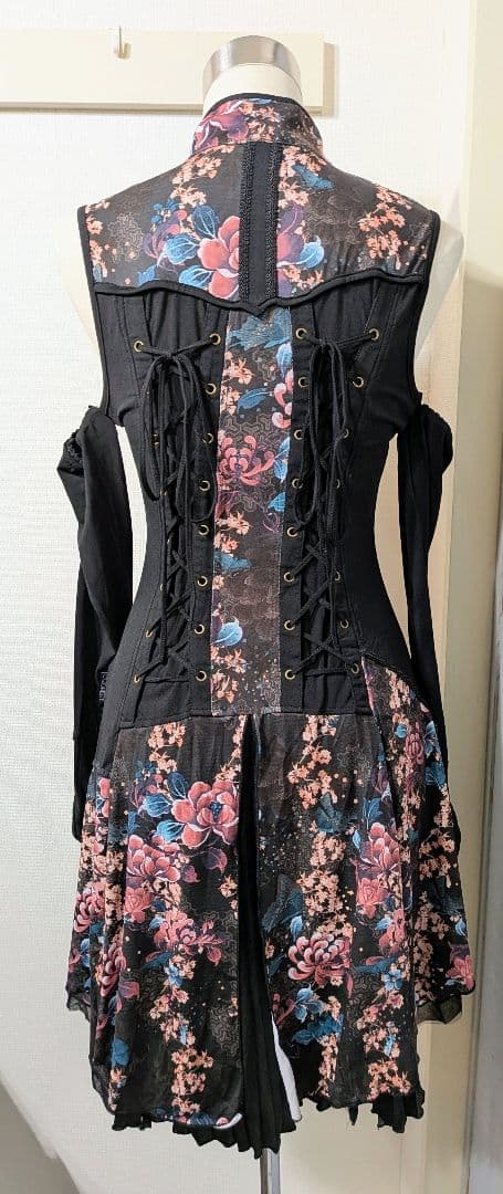 ★OZZ ONESTE★和柄チャイナ風デザインジップワンピース★