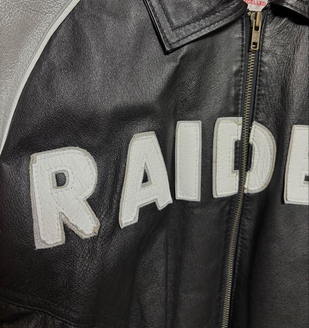 MONTANA TOONS レイダース RAIDERS レザージャケット L