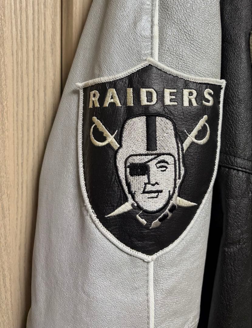 MONTANA TOONS レイダース RAIDERS レザージャケット L