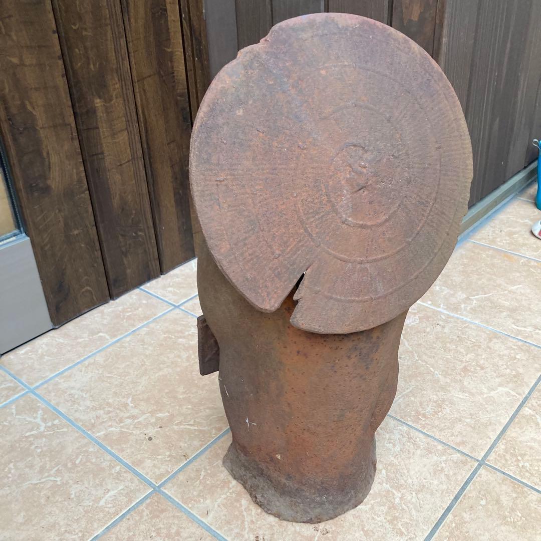 たぬき狸レトロ鉄製　柳森神社おたぬき様　福寿神の狸　STEINS;GATE信楽焼