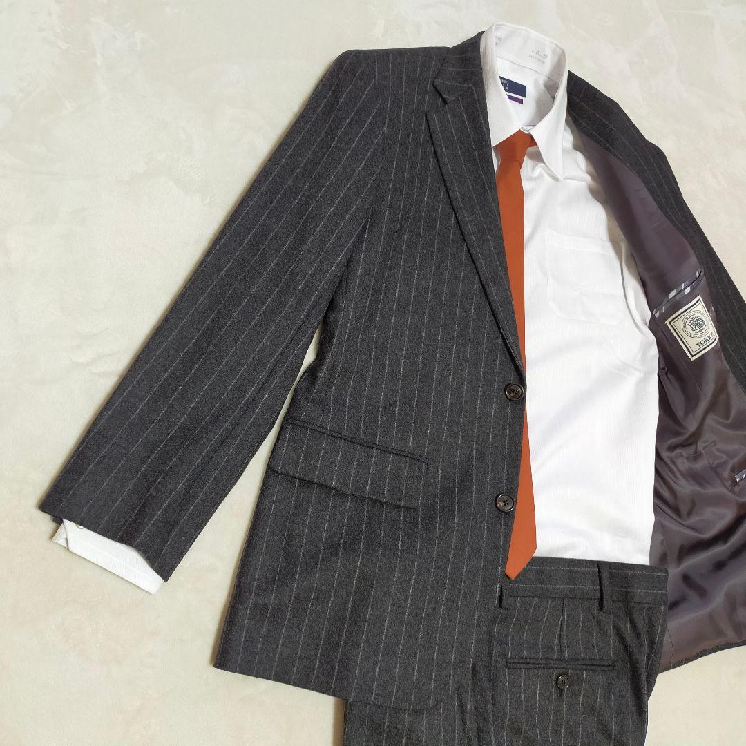 美品　USA製　J.PRESS YORK ST　フランネルウール　ビジネススーツ