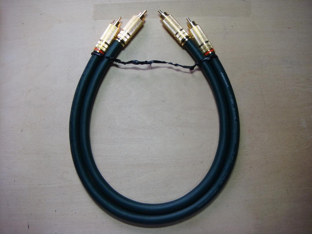 自作RCAケーブル Furutech(フルテック) μ-4.1T 約５６ｃｍ