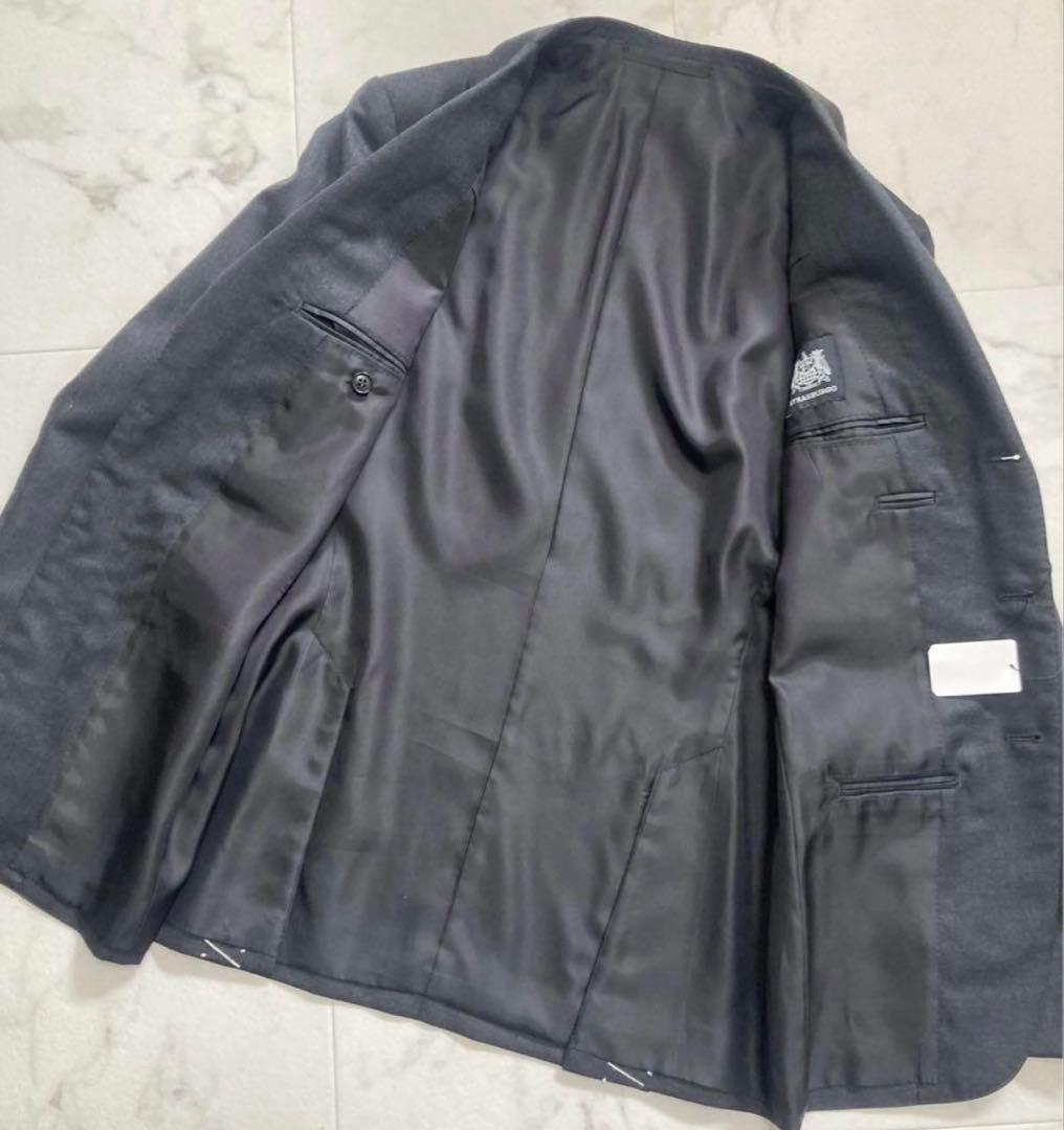 【新品未使用】 ストラスブルゴ 高級 ウール セットアップ スーツ　サイズ46