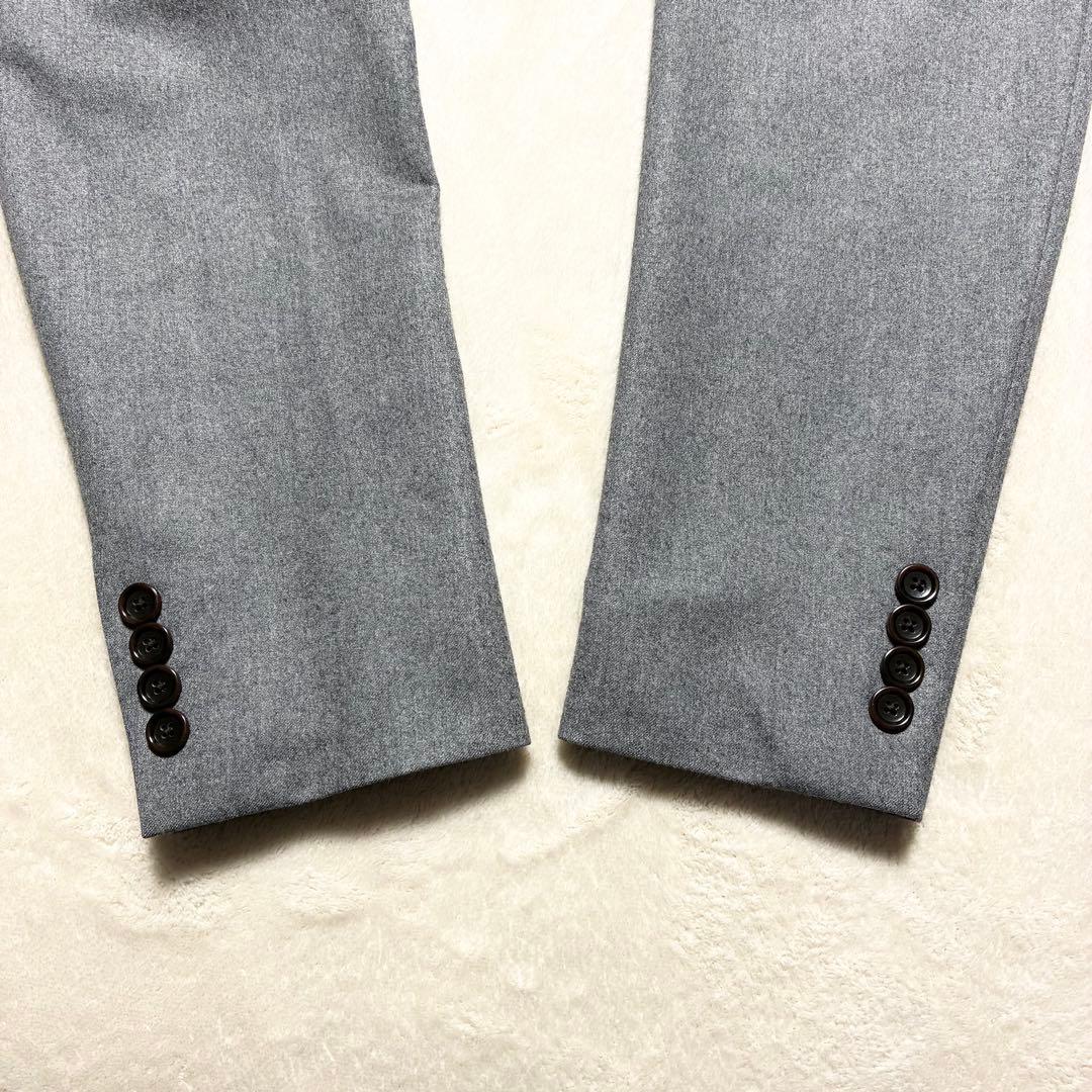 【美品】J.CREW☆カノニコ☆ウールジャケット☆ライトグレー☆フランネル生地☆