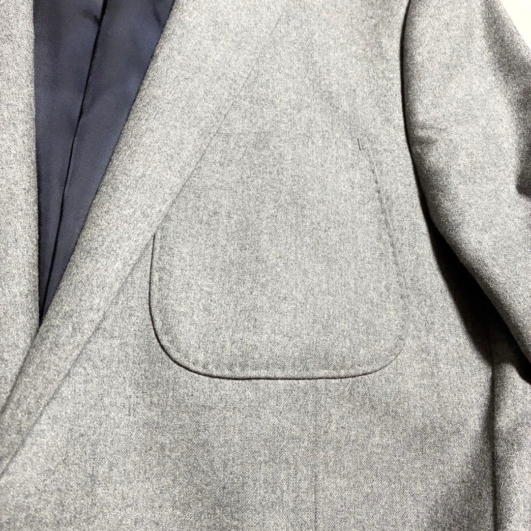 【美品】J.CREW☆カノニコ☆ウールジャケット☆ライトグレー☆フランネル生地☆