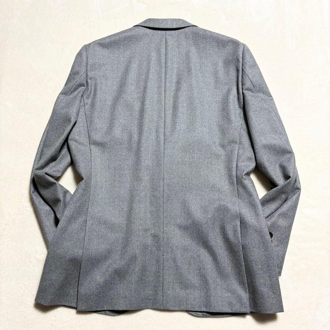 【美品】J.CREW☆カノニコ☆ウールジャケット☆ライトグレー☆フランネル生地☆