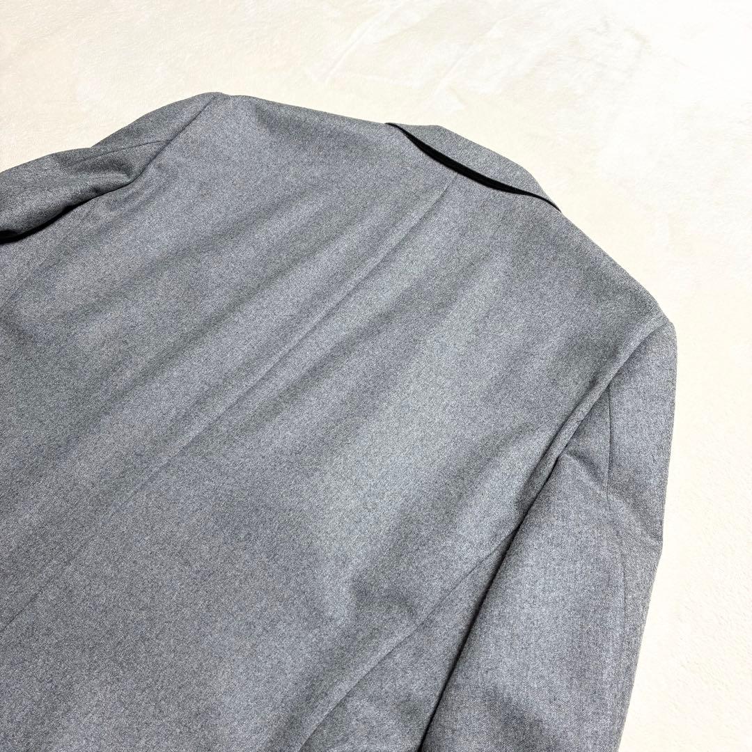 【美品】J.CREW☆カノニコ☆ウールジャケット☆ライトグレー☆フランネル生地☆