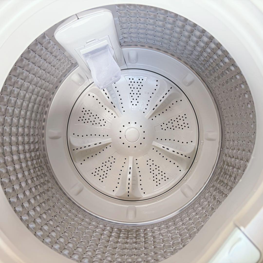 運搬取付無料！ステンレスブラック純正Haierスタイリッシュ洗濯機！完動美品