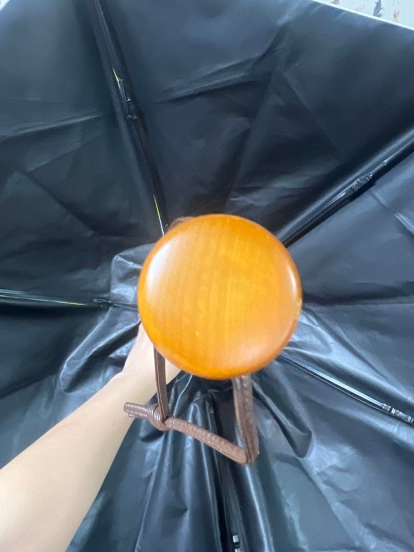 サンバリア100 折りたたみ　３段折 日傘　キューブ　イエロー