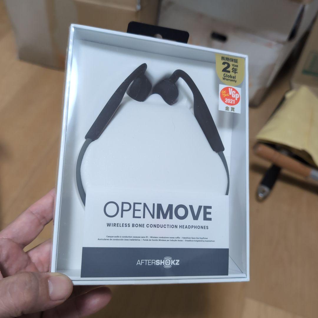 【新品未開封】 SHOKZ OPENMOVE 骨伝導イヤホン グレー