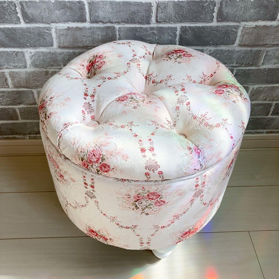 【専用】アンティーク調 アイアン製ポールハンガー、オットマン2点おまとめ