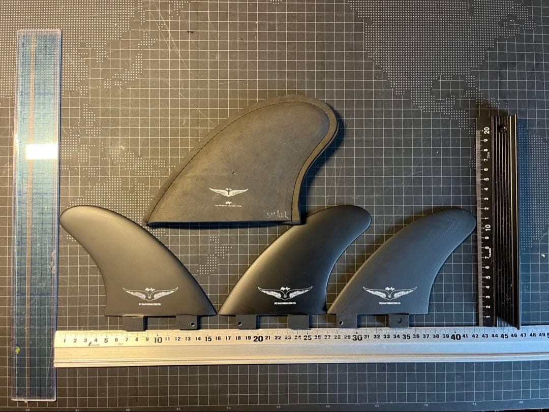 skip frye - tri fin S サーフボードフィン ブラック