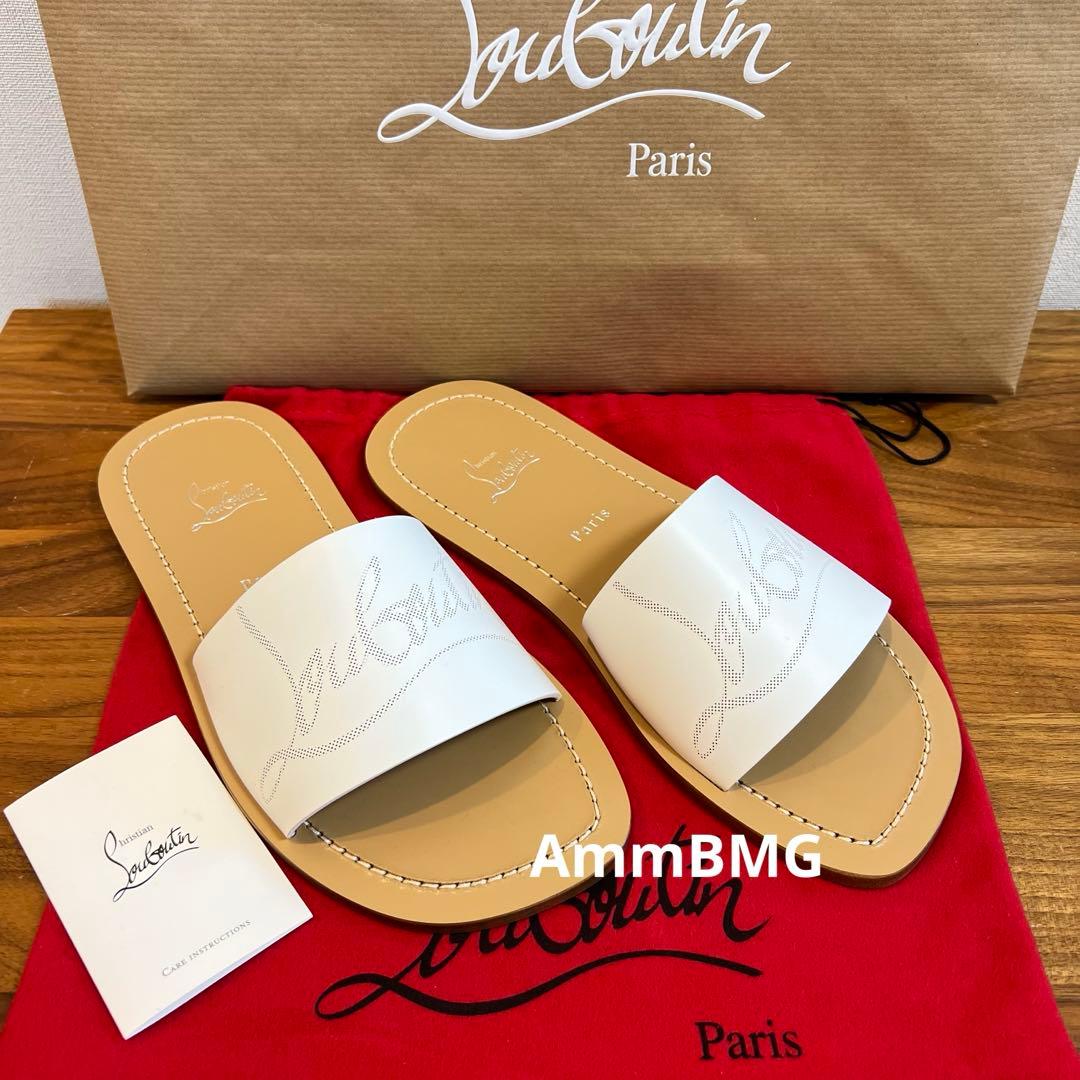 新品8万 クリスチャン ルブタン サンダル メンズ 40.5 26cm