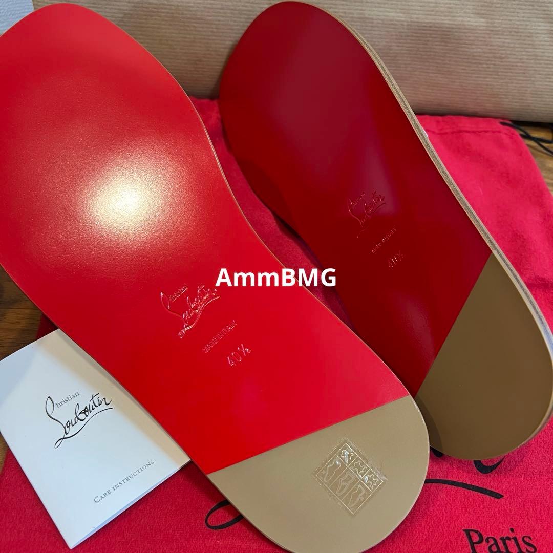 新品8万 クリスチャン ルブタン サンダル メンズ 40.5 26cm