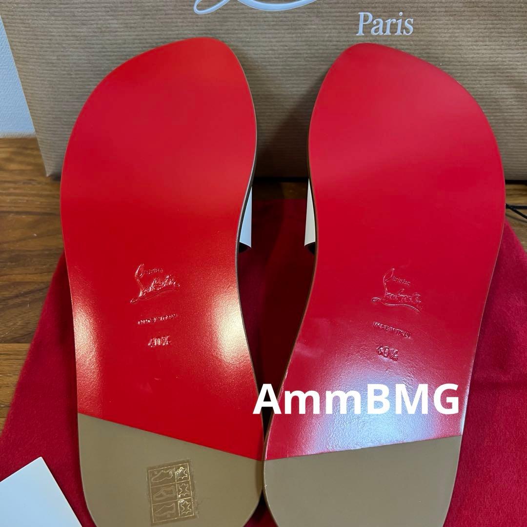 新品8万 クリスチャン ルブタン サンダル メンズ 40.5 26cm