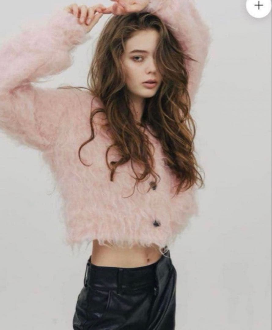 THETOE SHAGGY CARDIGAN ピンクM すぐ発送可