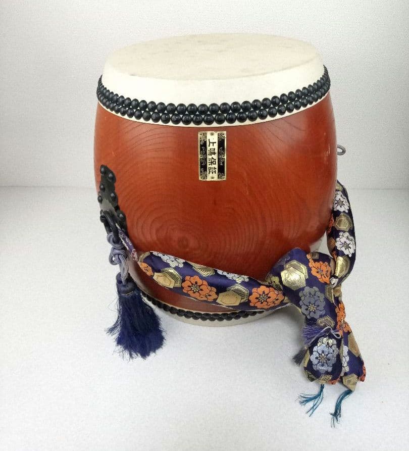 K.G【上鳴保証】和太鼓　欅切り抜き胴　台なし　*AN32