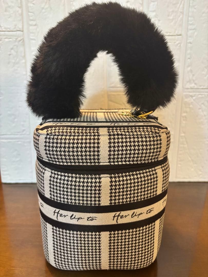 Herlipto HLT Jacquard Vanity Bag シルバー