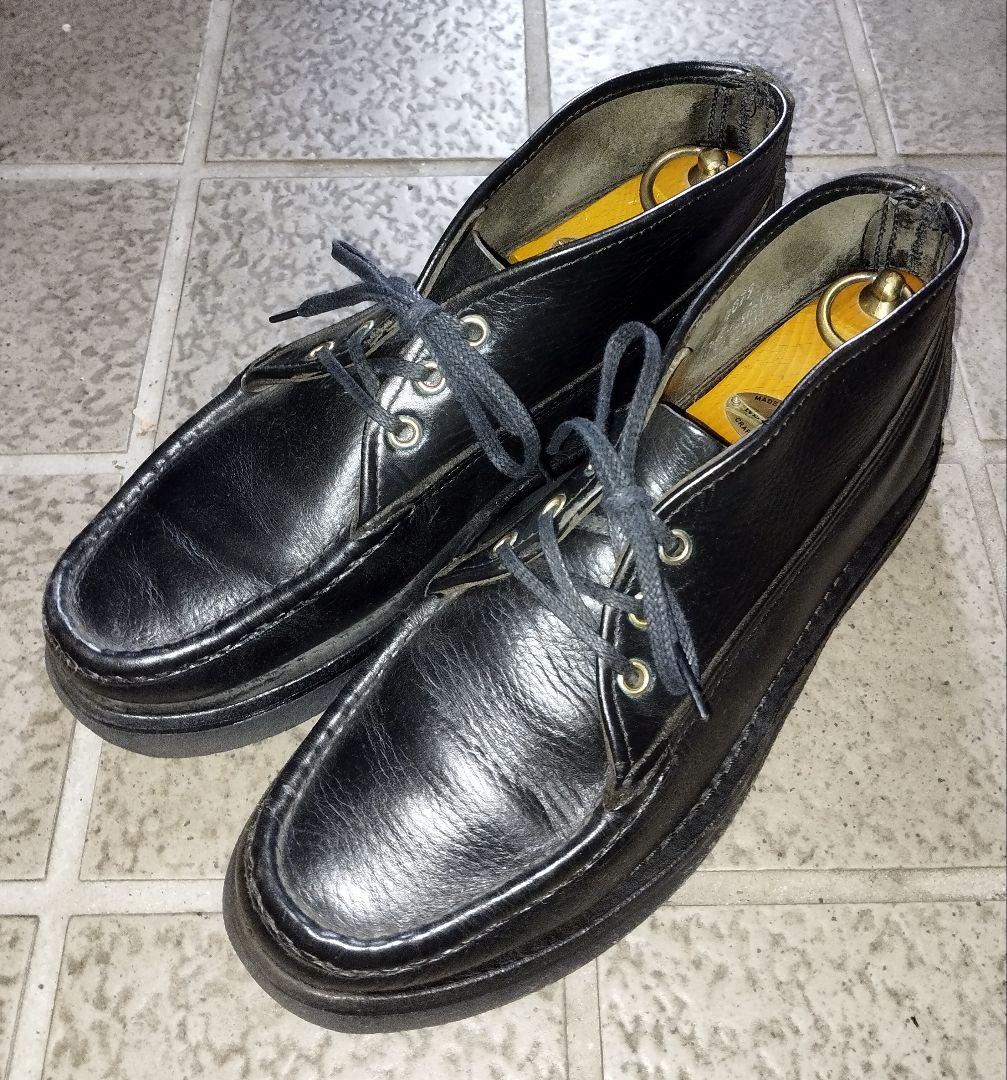 ラッセルモカシン◇ブラック◇7E◇格安出品