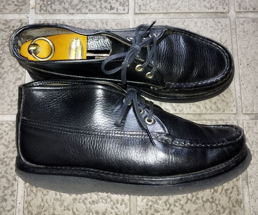 ラッセルモカシン◇ブラック◇7E◇格安出品