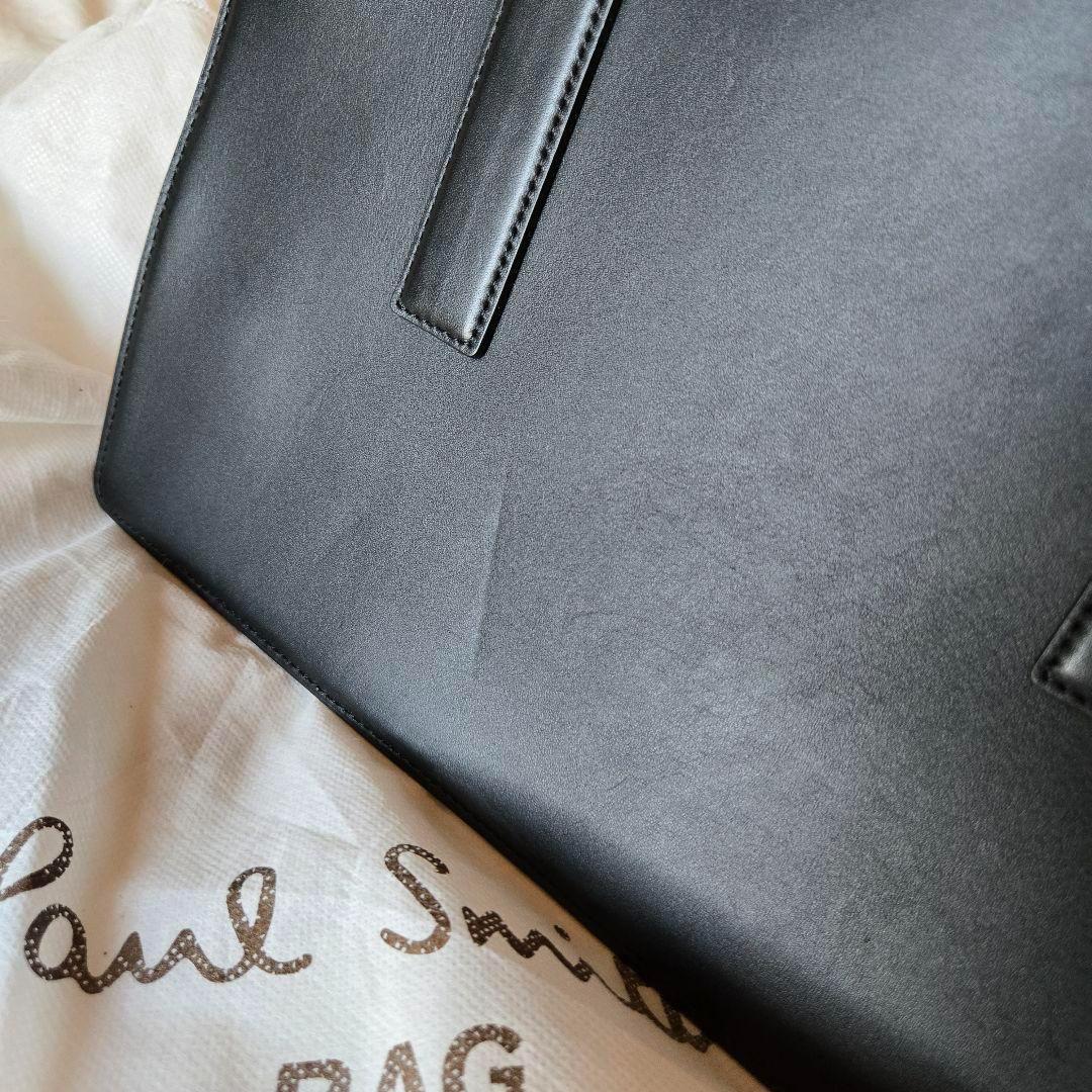 【新品未使用】ポール・スミス ビジネス トートバッグ コンサティナ 黒 本革