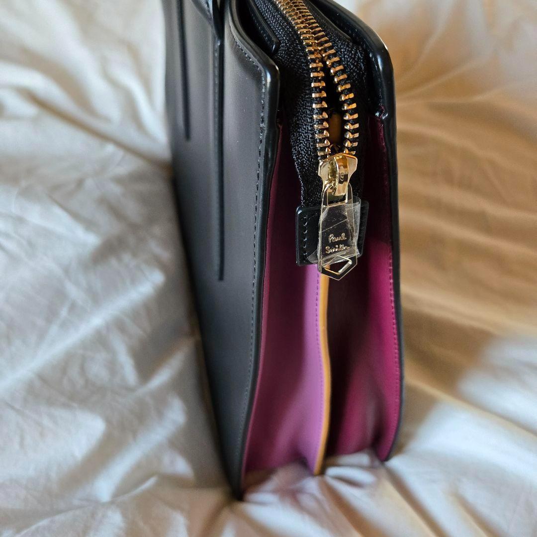 【新品未使用】ポール・スミス ビジネス トートバッグ コンサティナ 黒 本革