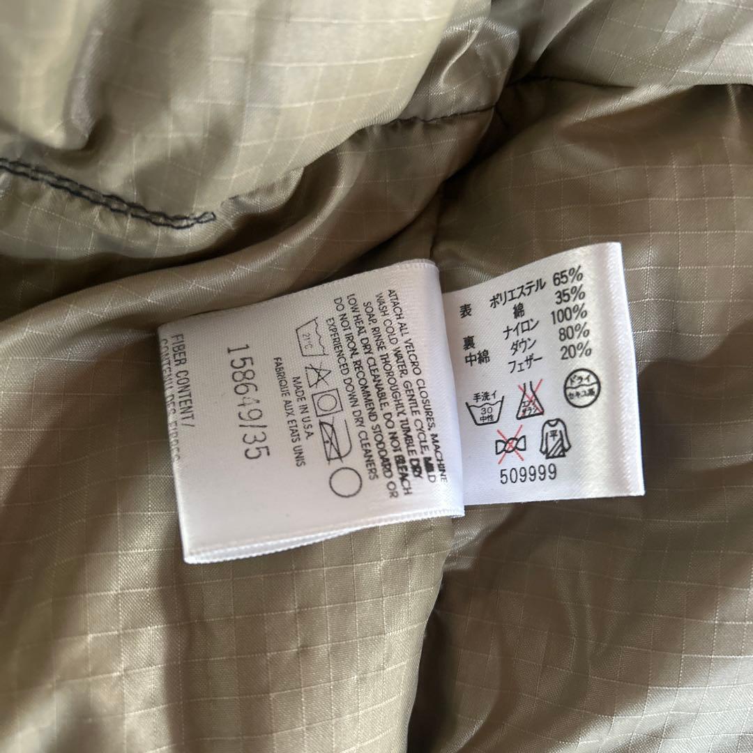 THE NORTH FACE ブラック ダウンベスト　USA製　茶タグ