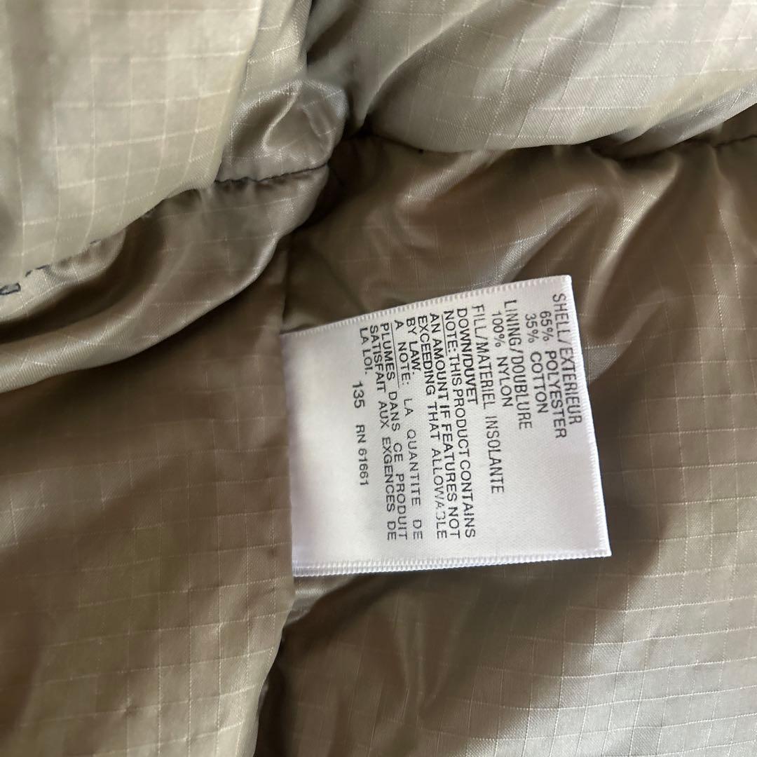 THE NORTH FACE ブラック ダウンベスト　USA製　茶タグ