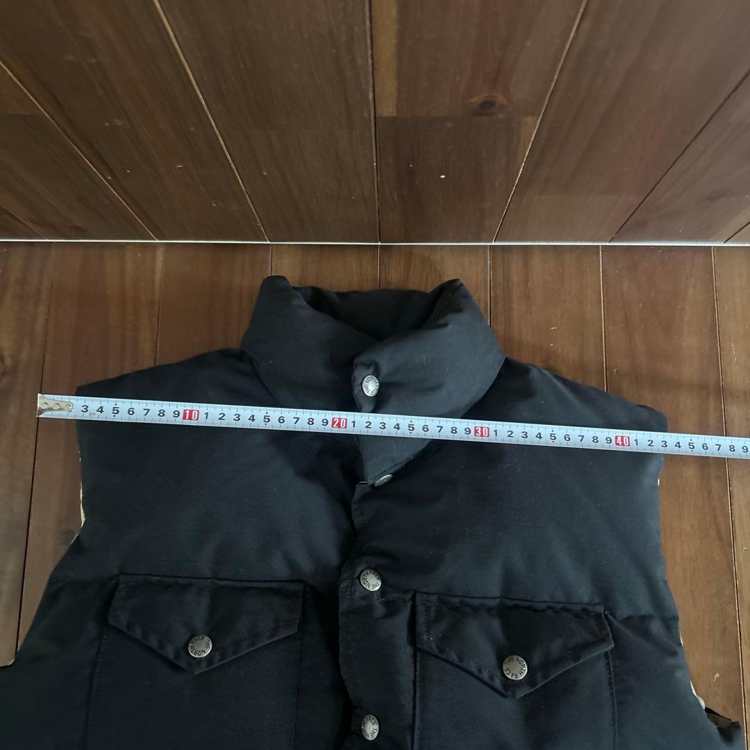THE NORTH FACE ブラック ダウンベスト　USA製　茶タグ