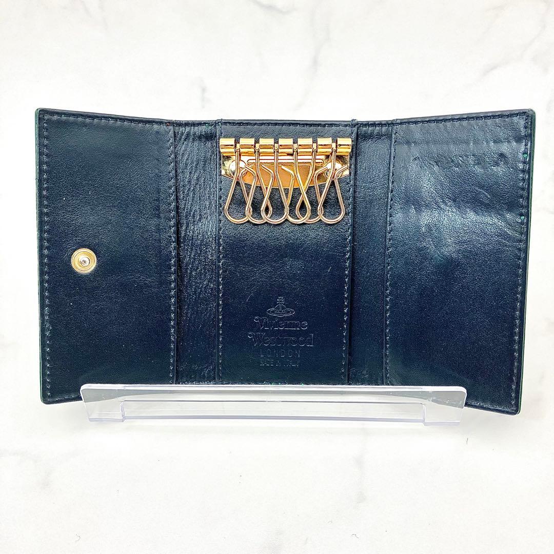 【極美品/希少】Vivienne Westwood6連キーケース本革グリーン