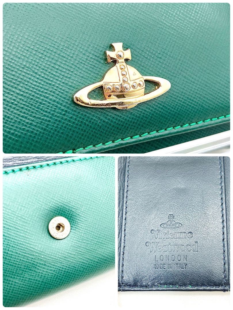 【極美品/希少】Vivienne Westwood6連キーケース本革グリーン