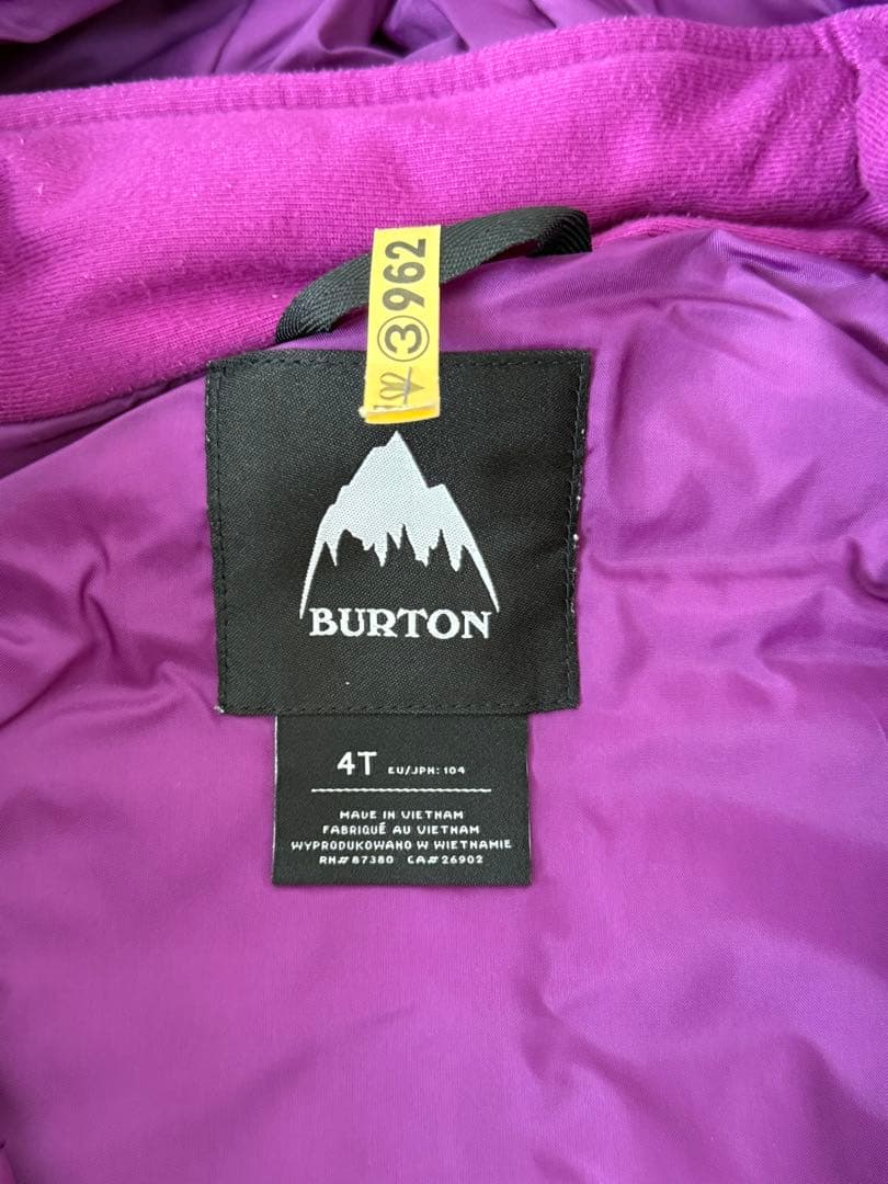 BURTON （バートン）キッズ　スノーウエア（つなぎ）　４Ｔ