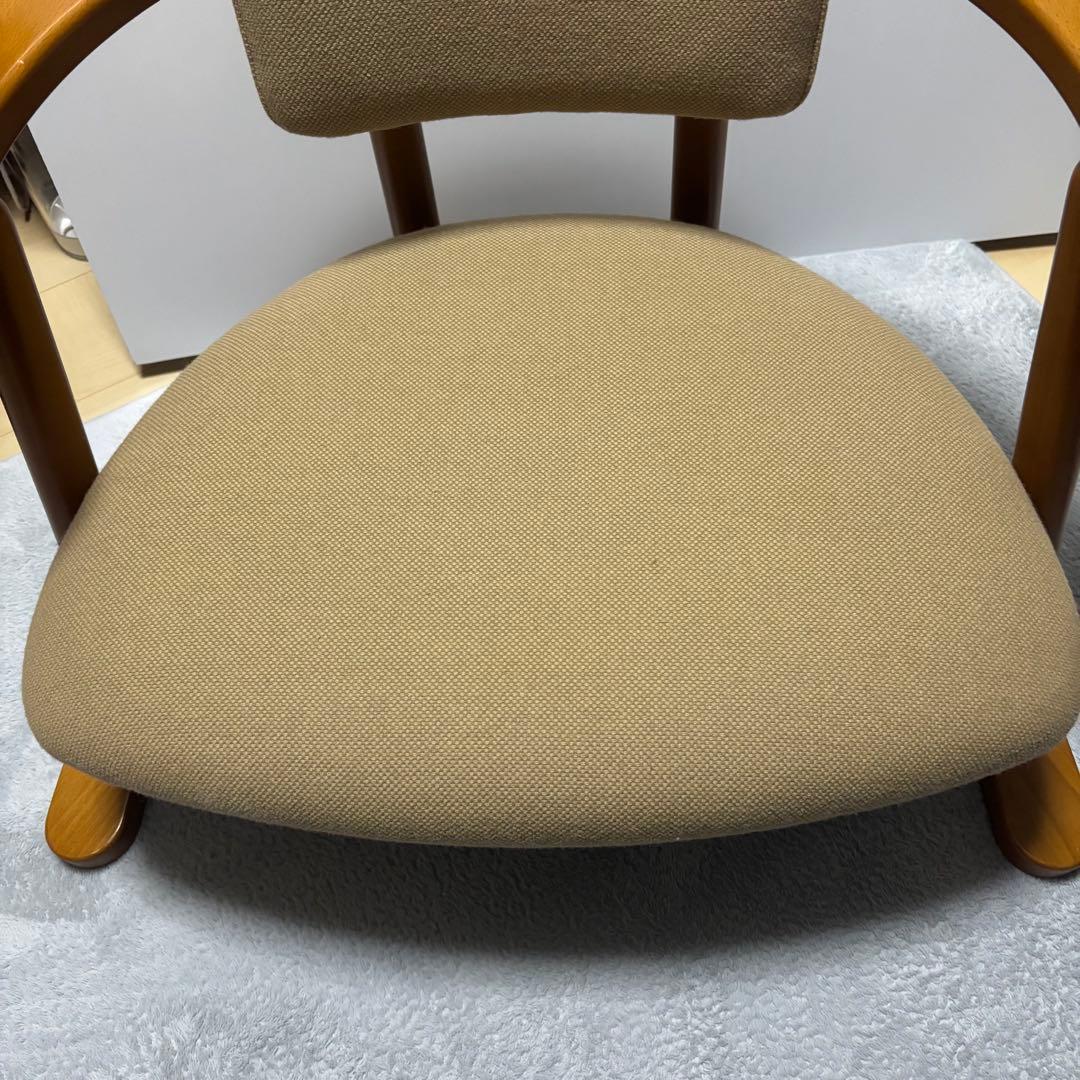 【美品】無限工房 かに座椅子 ローチェア リラックスチェア
