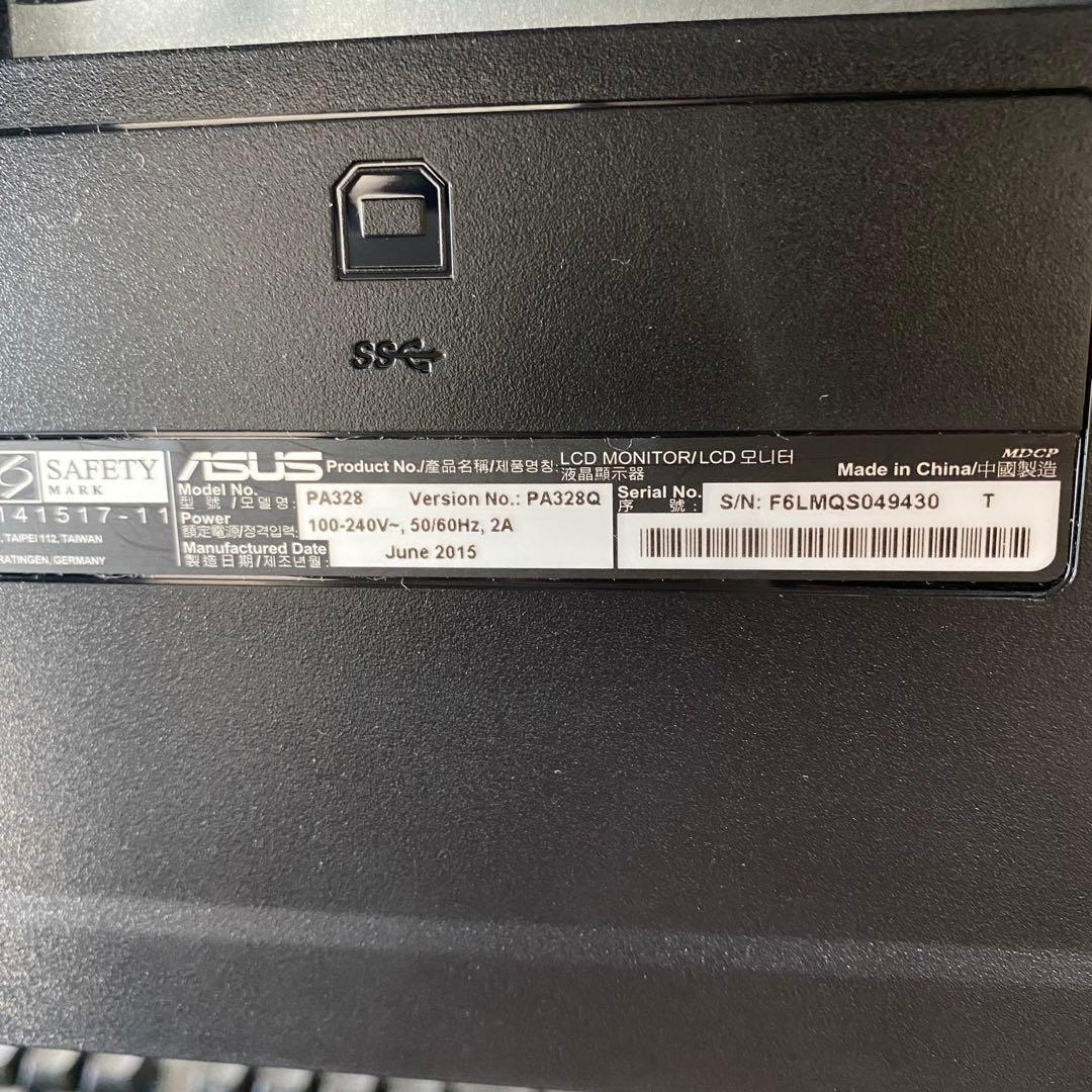 4K 32型 モニター ASUS PA328Q 美品