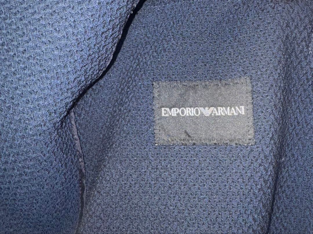 【エンポリオアルマーニ】極美品定価280,000円ネイビーセットアップ52