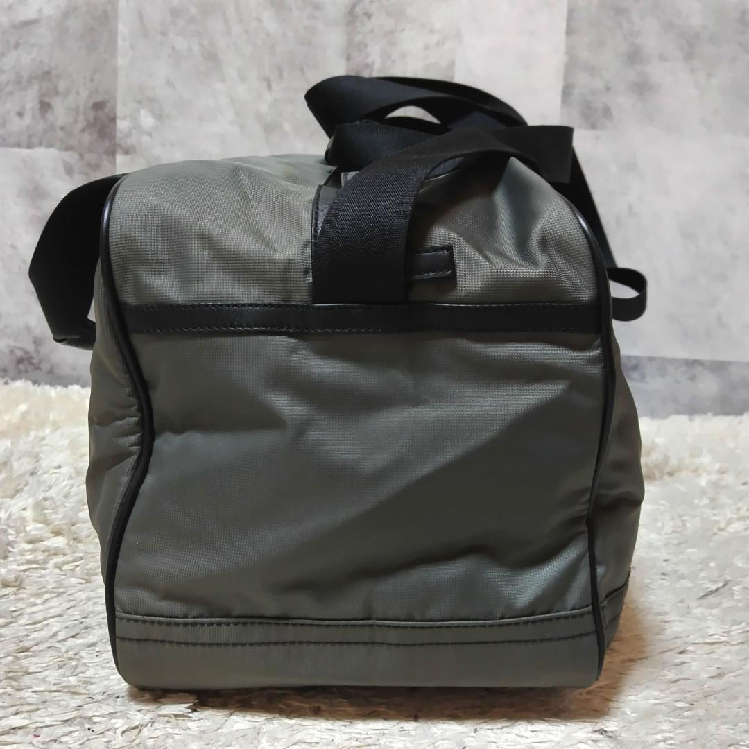 極美品 コーチ ボイジャー ジム バッグ グレー 2way 大容量 ナイロン