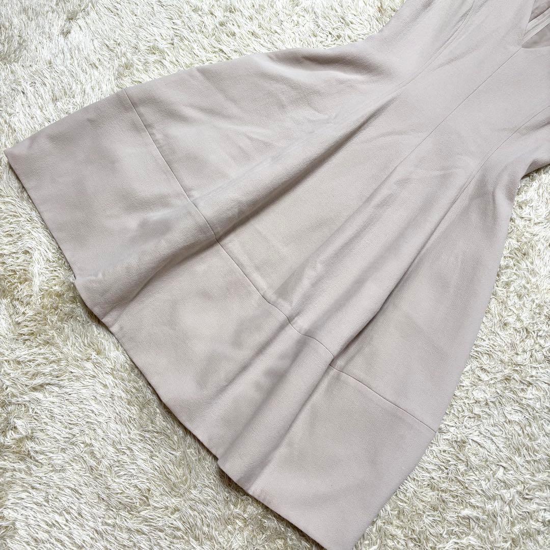 フォクシー Vバロン ウール ワンピース アイボリー 38